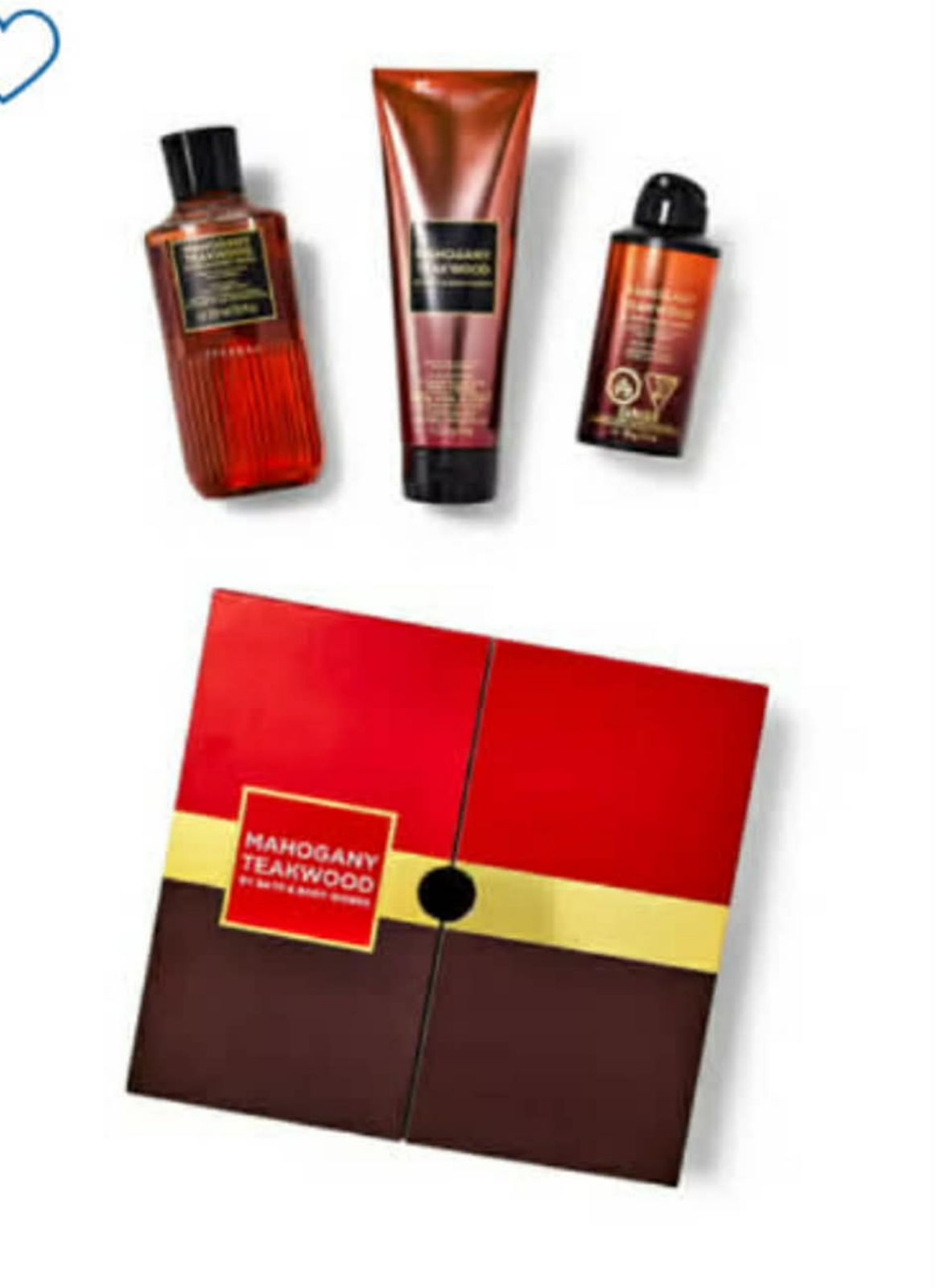 Bath & Body Works Mahogany Teakwood 3-Piece Gift Bag Set