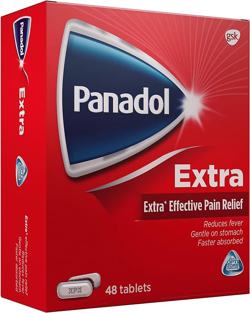Panadol Extra Fever and Pain Relief Tablets, Pack of 72
