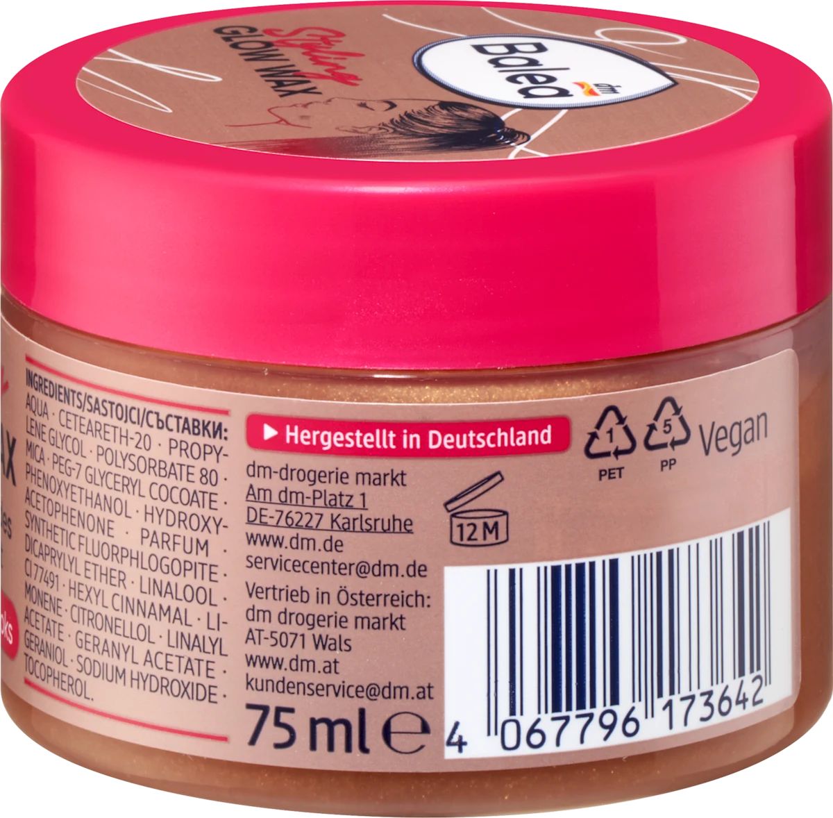 Balea Glow Wax hair wax, 75 ml