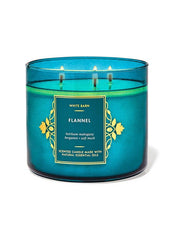 FLANNEL candle with 3 flannel wicks