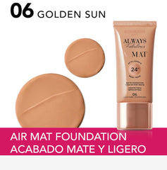 Bourjois Air Mat Foundation 06 Golden Sun 30ml
