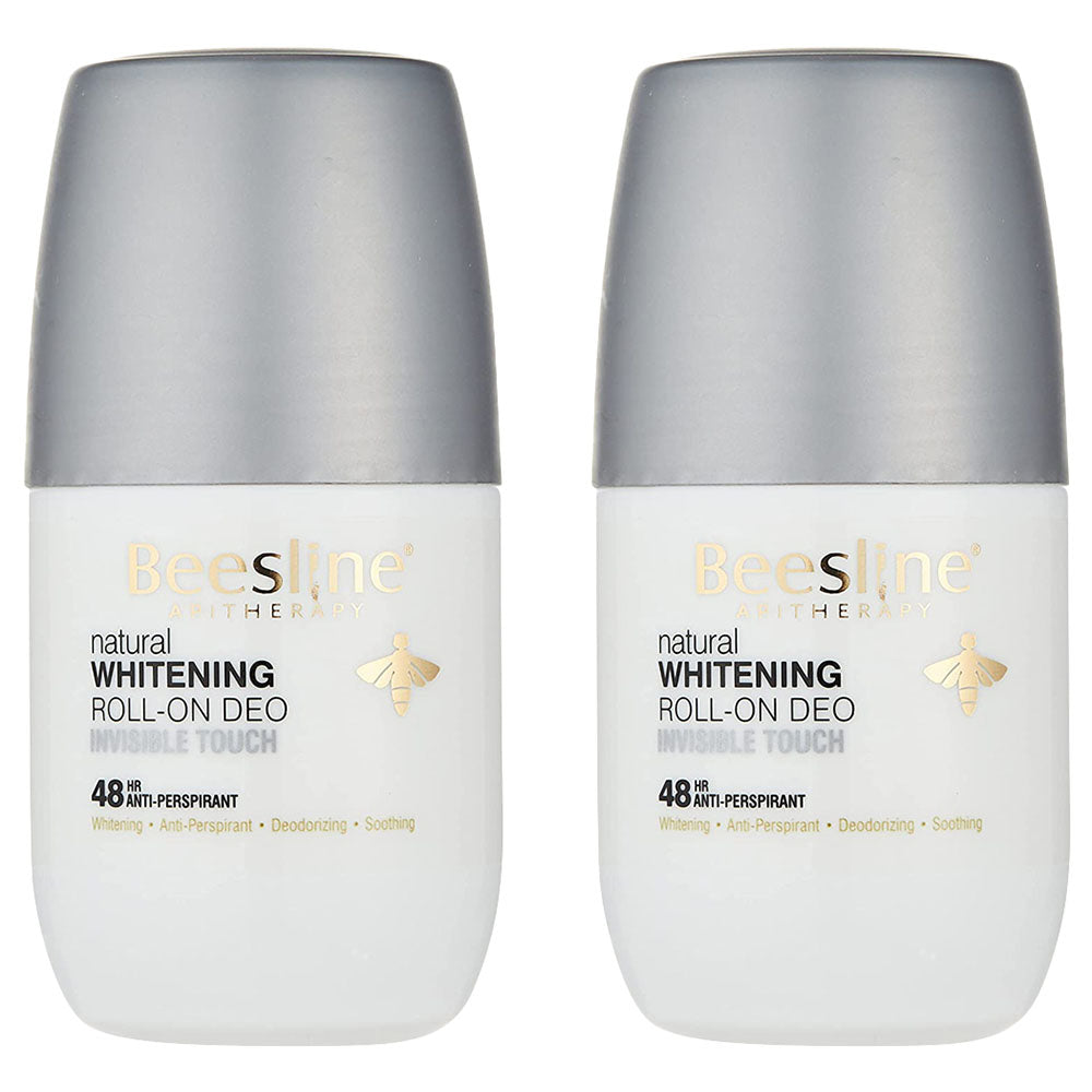 Beesline Whitening Roll On Deodorant - Invisible Touch 2x50ml 1+1