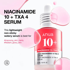 Anua Niacinamide 10% + TXA 4% Serum - 30ml