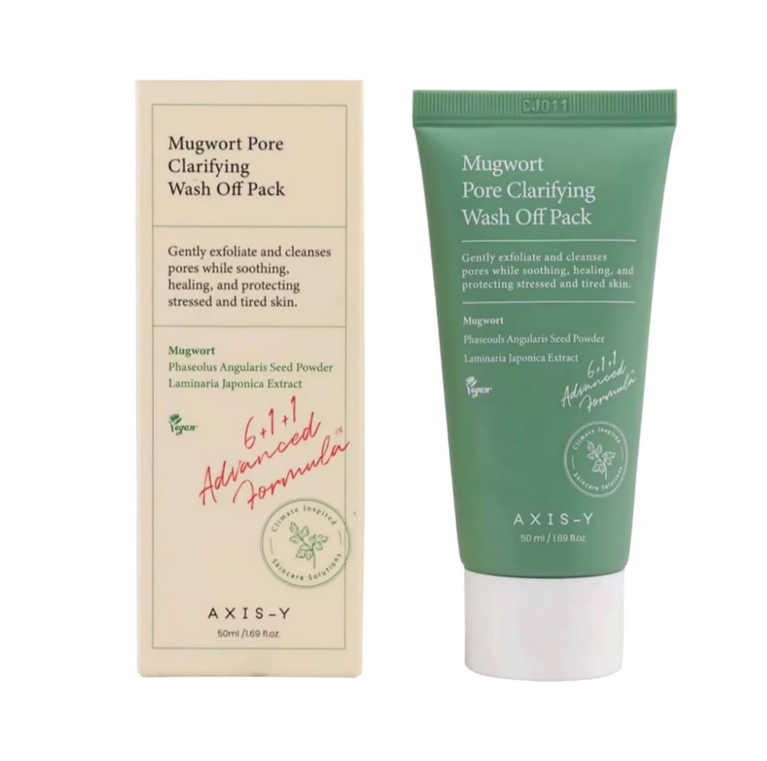 Axis-Y Mugwort Pore Clarifying Wash Off Pack, 50ml