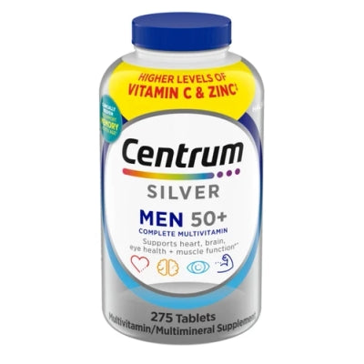 Centrum Silver Men 50+ Immune Support Multivitamin, 275 Tablets