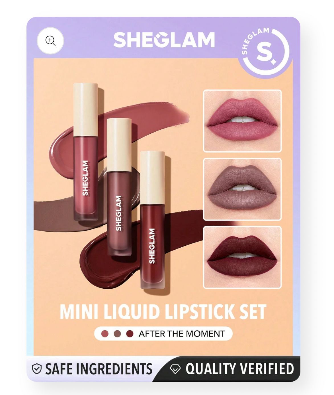SHEGLAM After The Moment Matte Mini Lipstick Set