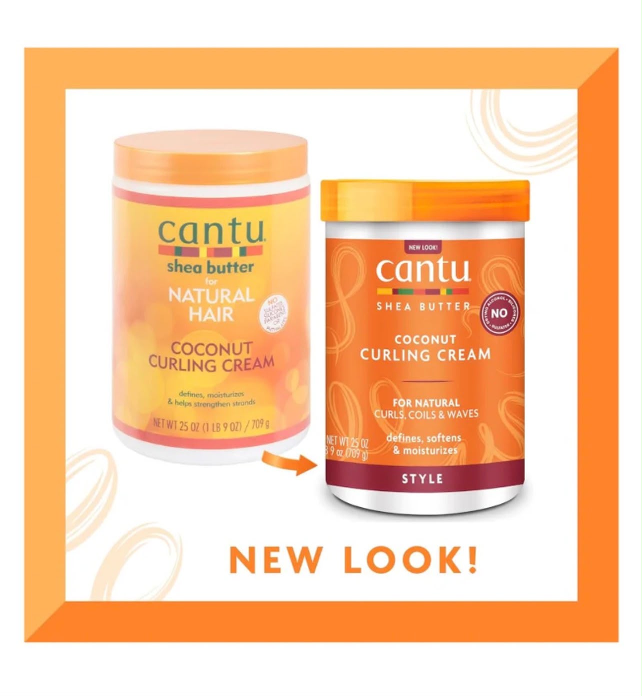 Cantu Coconut Curling Cream with Shea Butter 709g