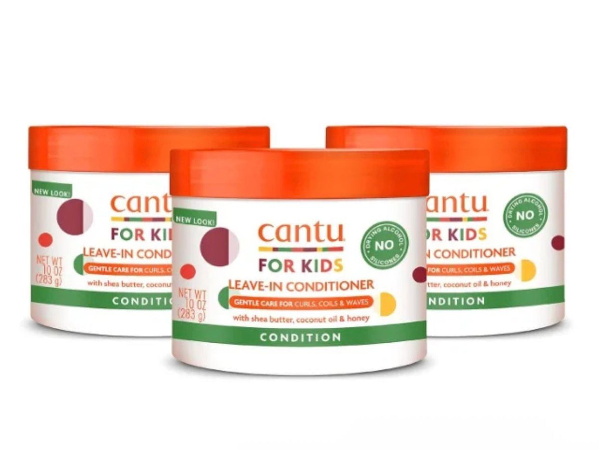 Cantu Shea Butter Leave-In Conditioner For Kids Pack Of 3