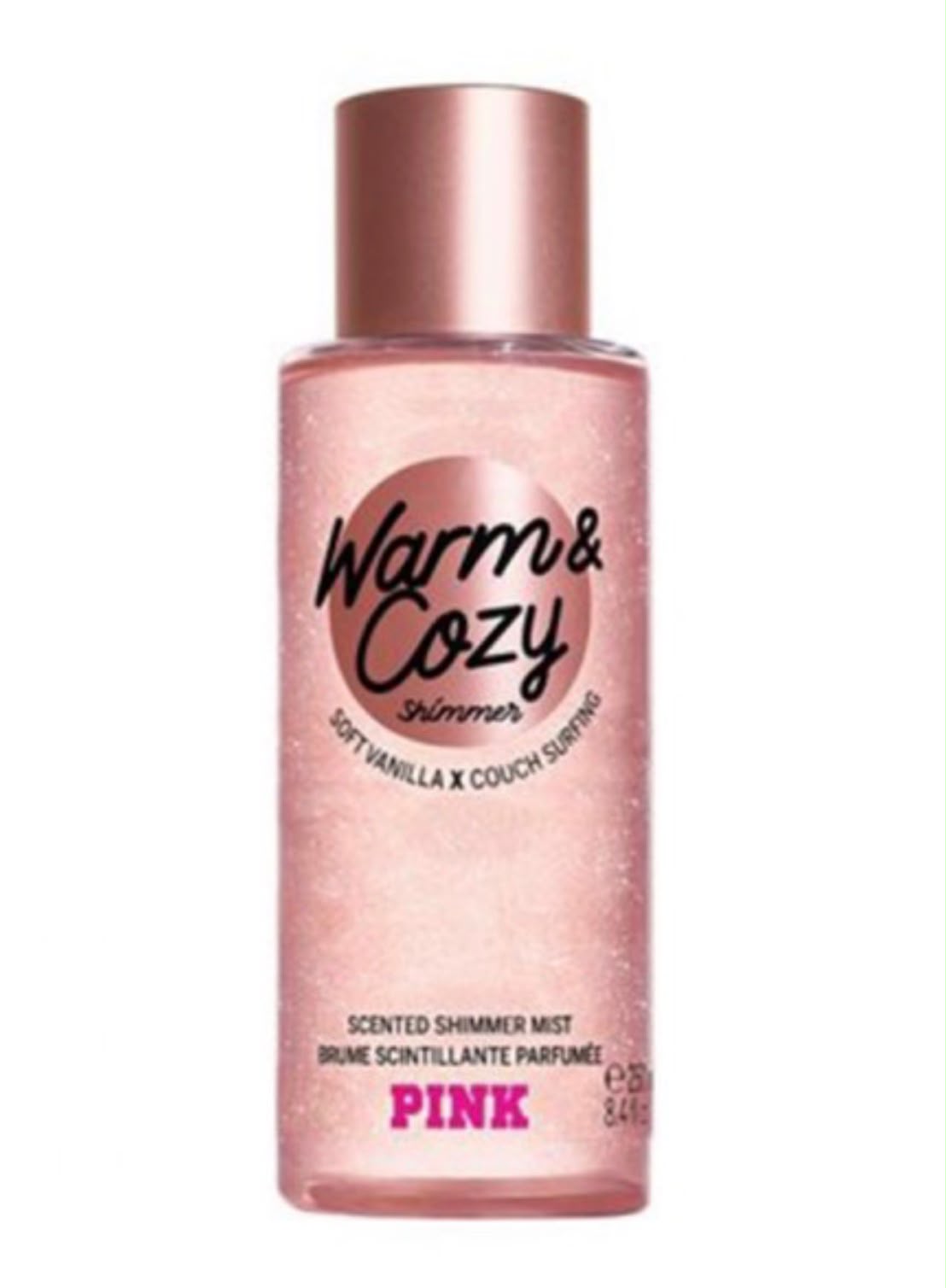 Pink Warm & Cozy Shimmer Mist 250ml