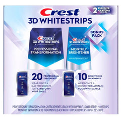 3D Whitestrips 20 Professional Treatments & 10 Brightening Treatments