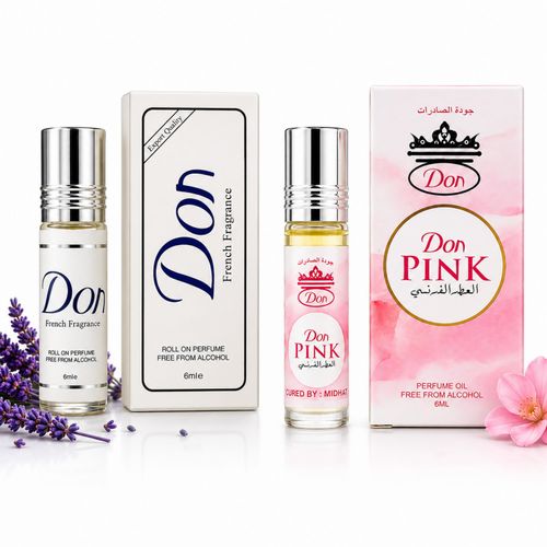 Don Pink Perfume Oil & French Fragrance Roll-On Perfume Oil 2Pack (2×6ml)