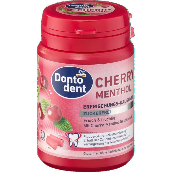Dontodent Cherry Menthol Gum 50 Units 72g