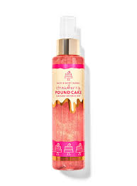 Bath & Body Works strawberry pound cake diamond shimmer mist 145ml