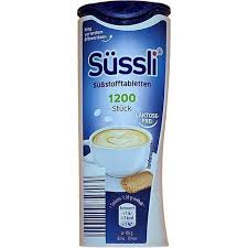 Sussli German Sweetener Tablets - 1200pcs Lactose-Free - 72g