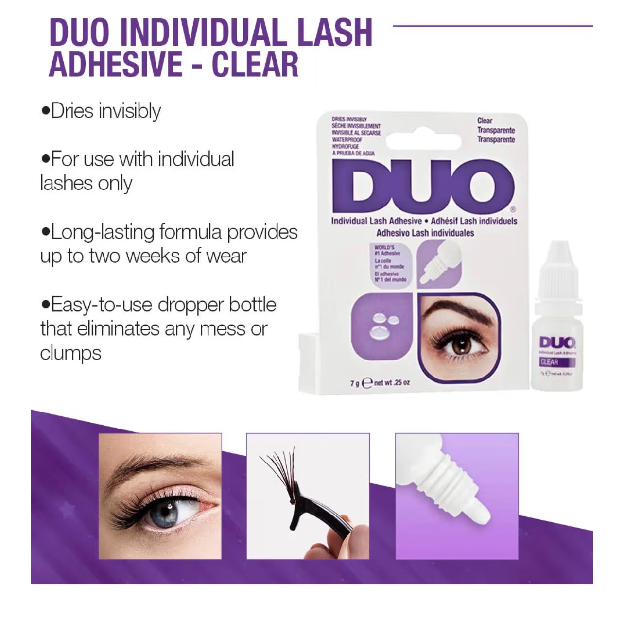 Duo Individual Lash Adhesive Clear 7g