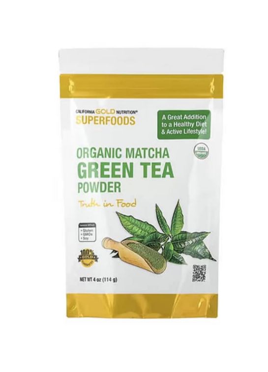 California Gold Nutrition, Superfoods, Organic Matcha Green Tea Powder 114g
