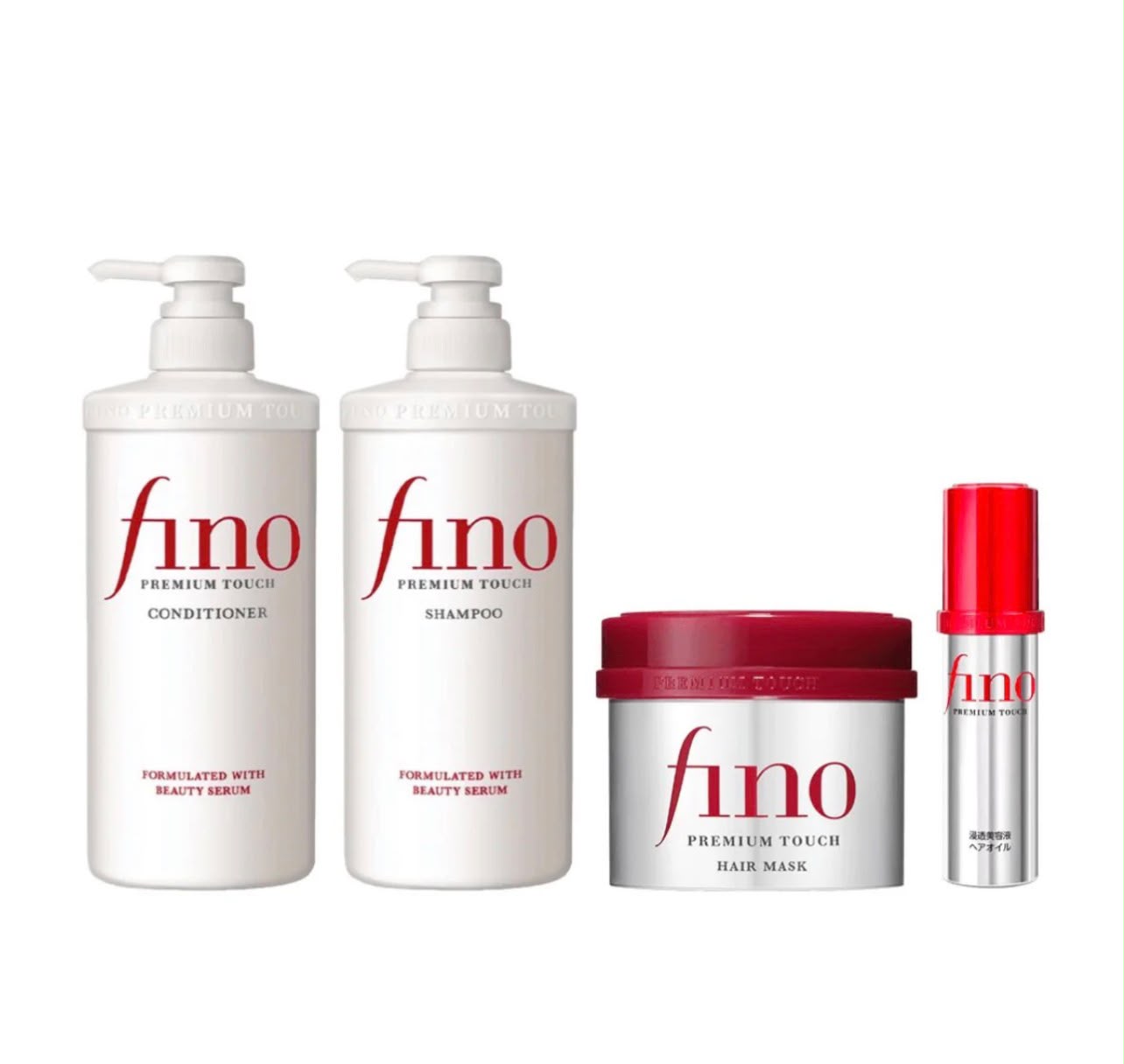 Fino Premium Touch Hair Care Set Shampoo, Conditioner, Hair Mask & Hair Oil