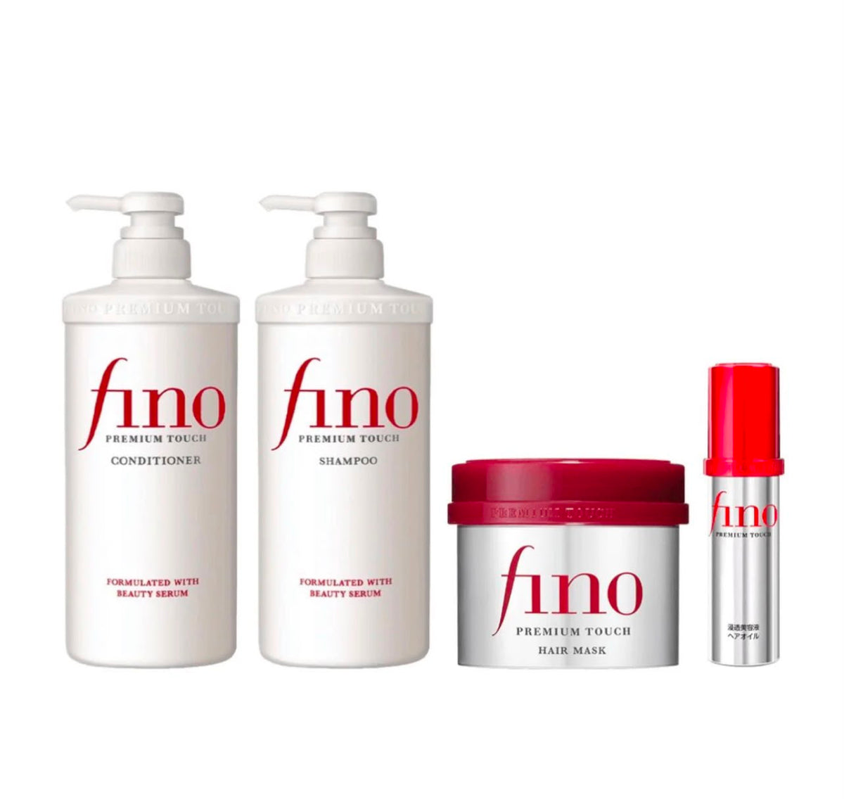Fino Premium Touch Hair Care Set Shampoo, Conditioner, Hair Mask & Hair Oil