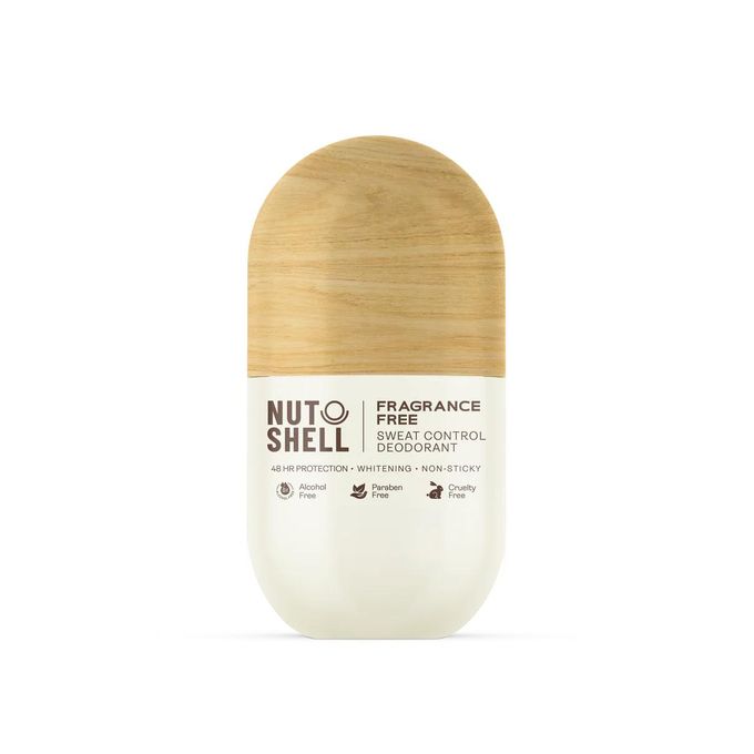 Nutshell Fragrance Free Sweat Control Deodorant 50ml