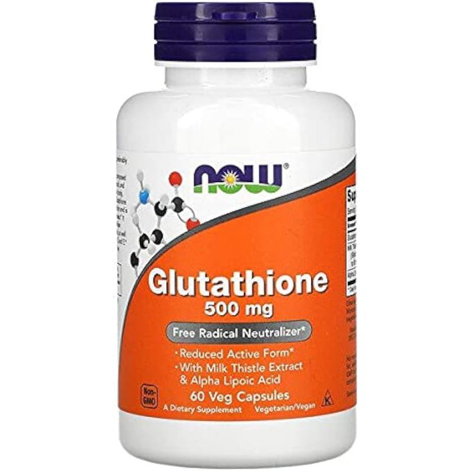 Now Glutathione 500mg 60 Veg Capsules