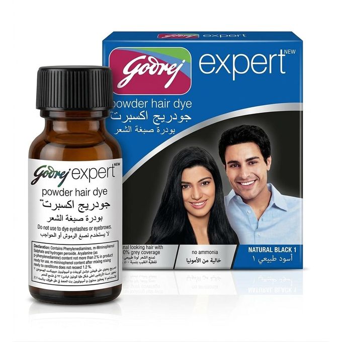Godrej powder hair dye, No Ammonia Natural Black 1