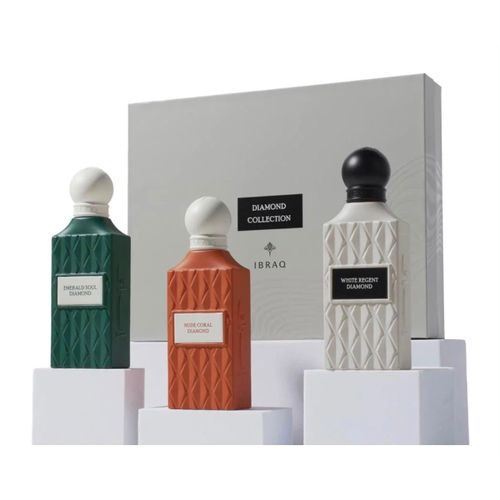 IBRAQ Diamond Collection Grey 2 Set Box 3×75ml