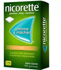 Nicorette Fruits 4mg Nicotine Gum - 105 Pieces