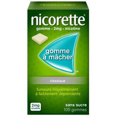 Nicorette Classique 2mg Gum Nicotine 105 Gummies