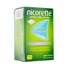 Nicorette Classique 4mg Gum Nicotine 105 Pieces