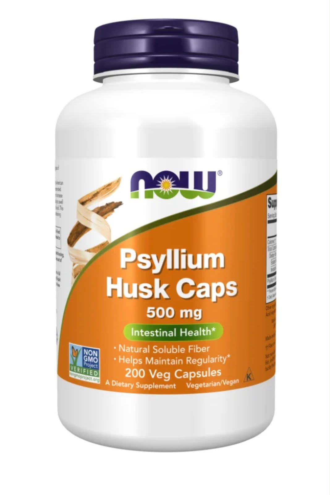 Now Psyllium Husk 500Mg 200 Capsules