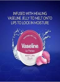 Vaseline Lip Therapy Rosy Lips with Rose & Almond Oil – 20g