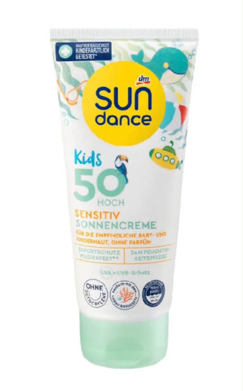 Dm Sun Dance Kids Sensitive Sun Cream SPF50+ 100ml