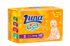 luna diapers 3 pack of 5