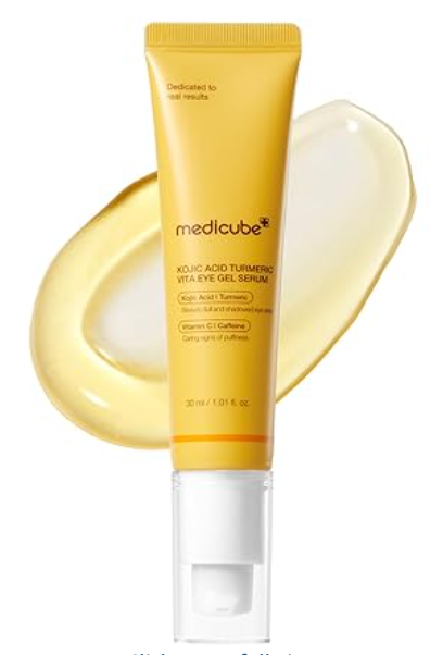 medicube Eye Serum with Kojic Acid Turmeric | All-Day Brightening Eye Gel Serum 30ml