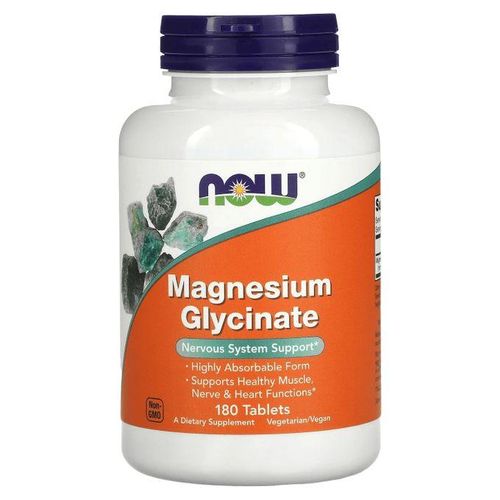 Now Magnesium Glycinate 200mg 180 Tablets