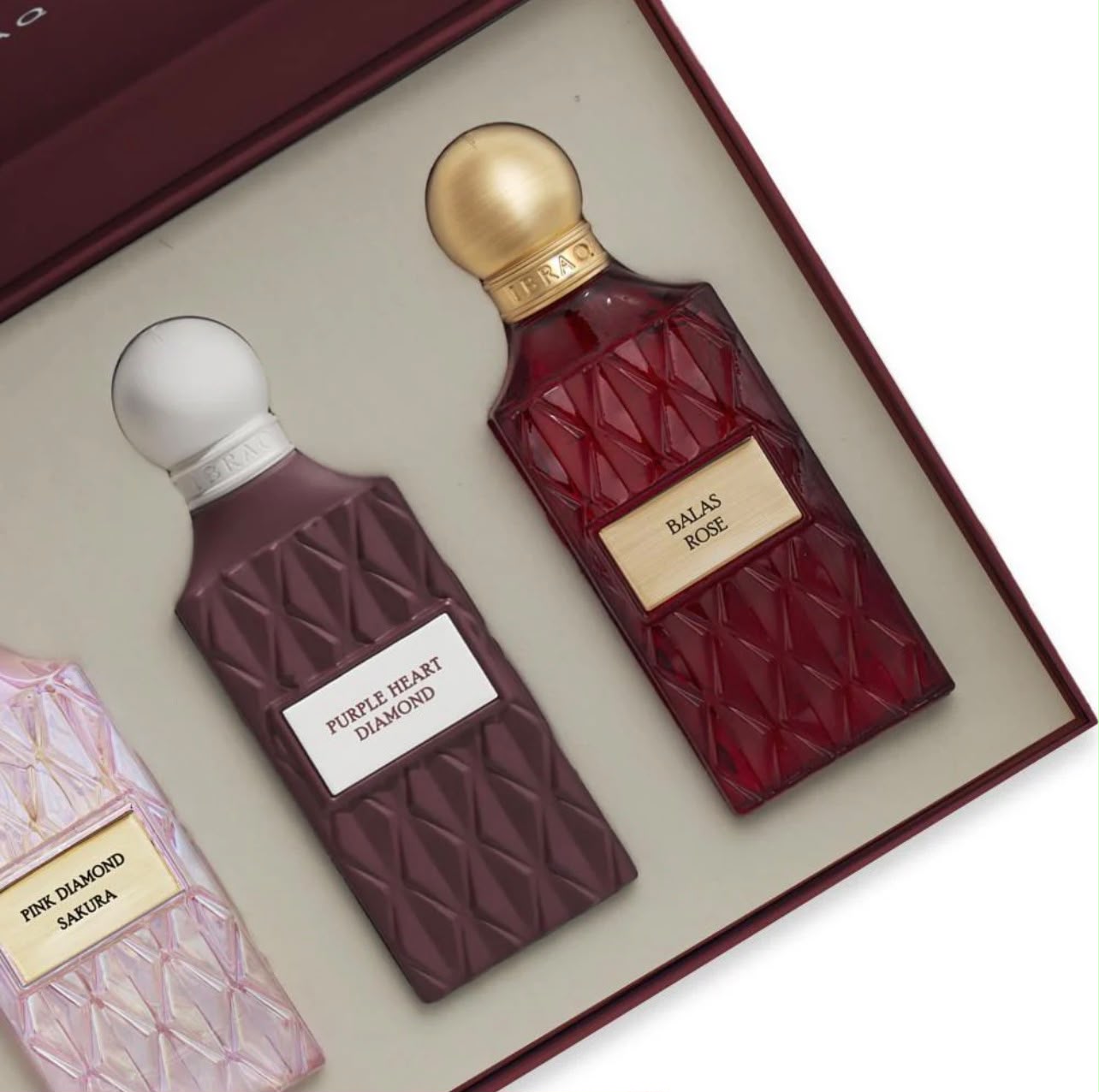ibraq Maroon Diamond Collection Set Box 3×75ml