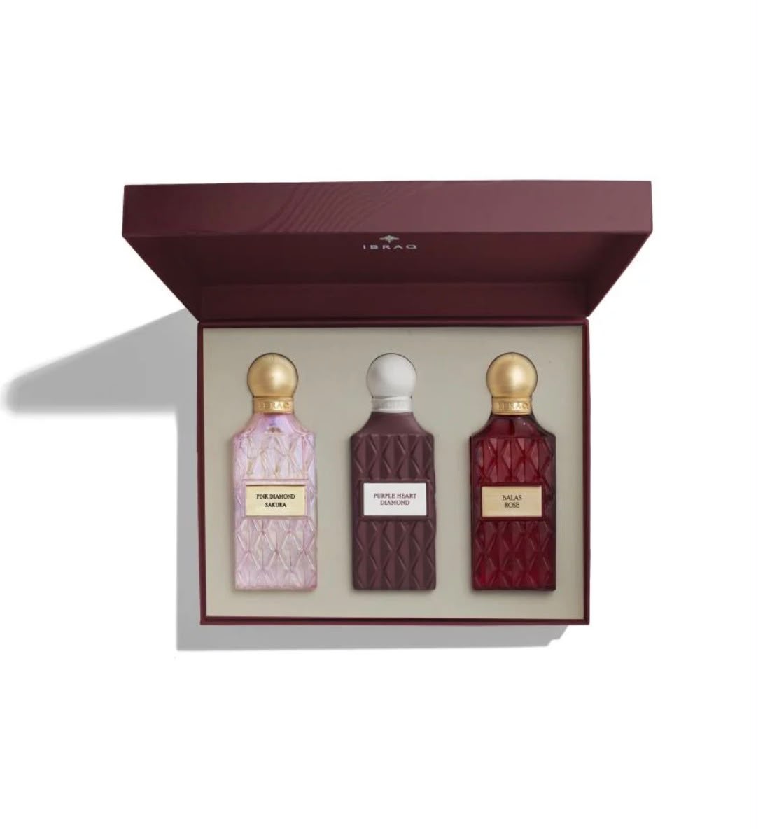 ibraq Maroon Diamond Collection Set Box 3×75ml