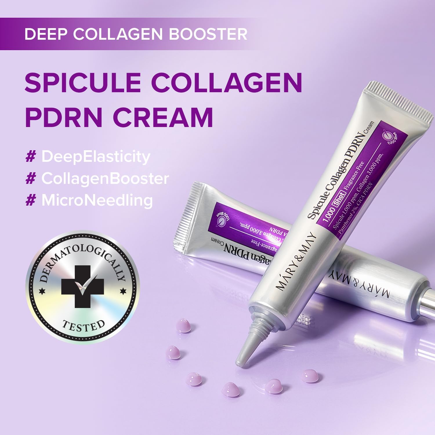 Mary & May Spicule Collagen PDRN Cream 1000 Shot 15g