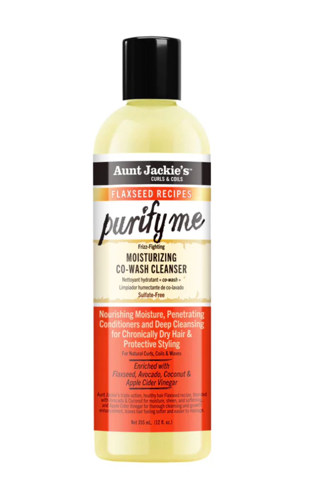 Aunt Jackie's Purify Me Moisturizing Co-Wash Cleanser 355ml
