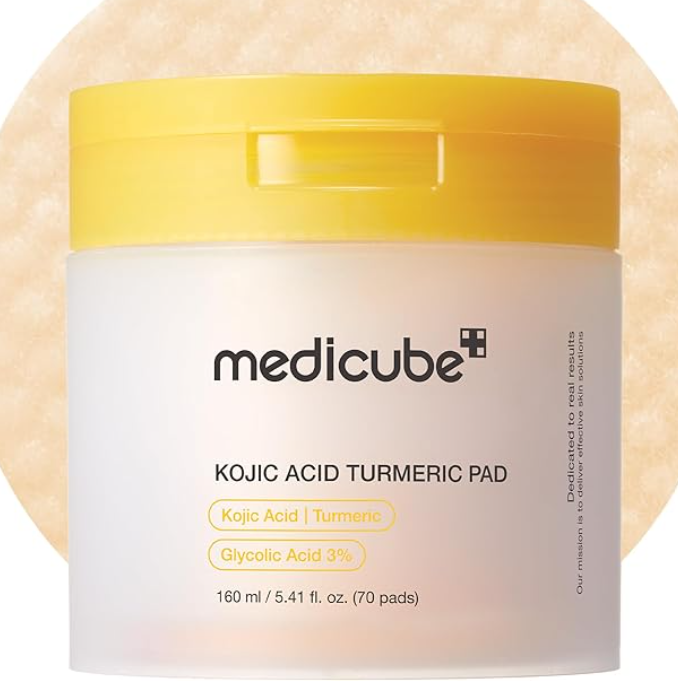 medicube Kojic Acid Turmeric Clarifying Toner Pad 160ml