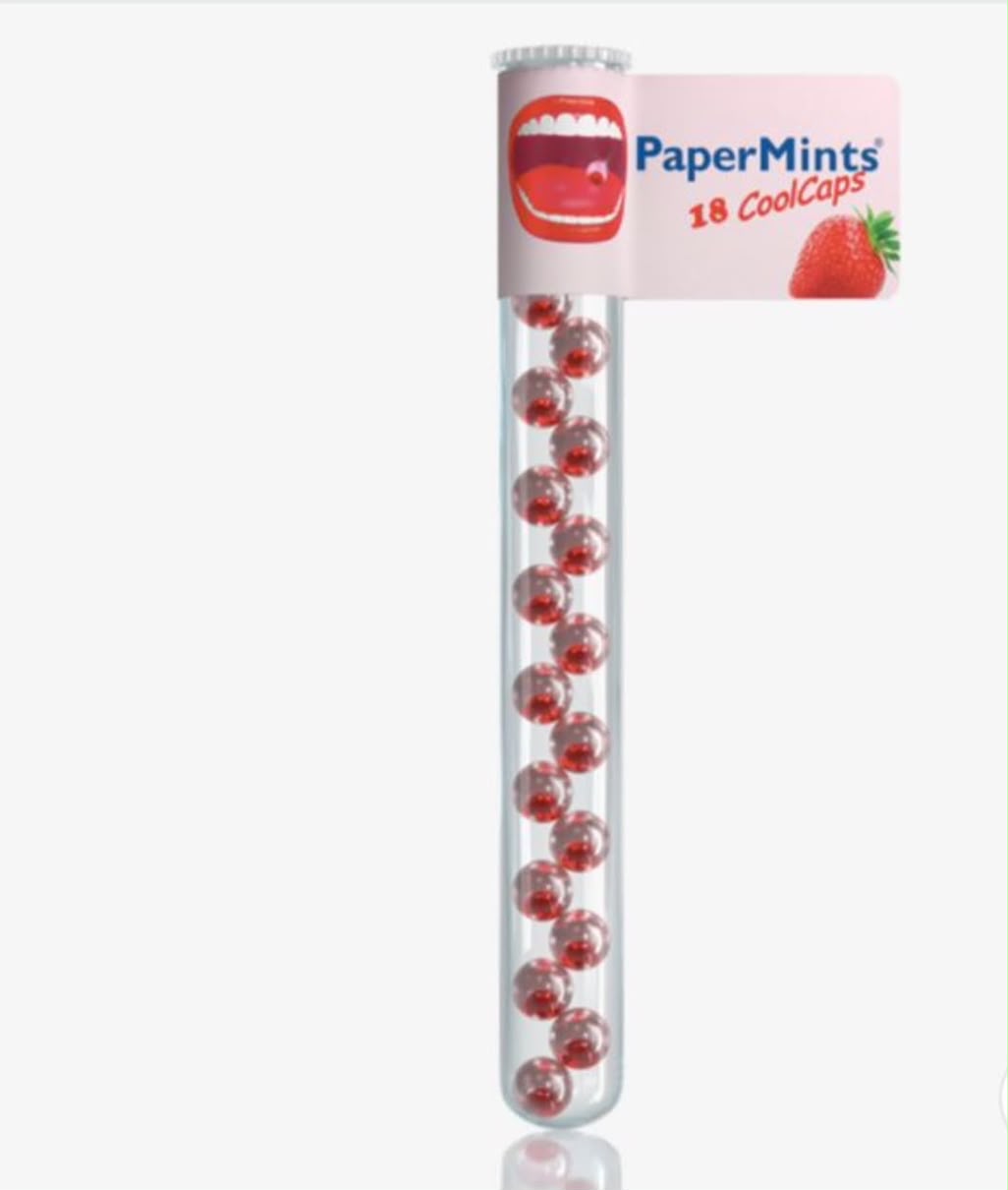 PaperMints 18 Cool Caps Strawberry Pearls
