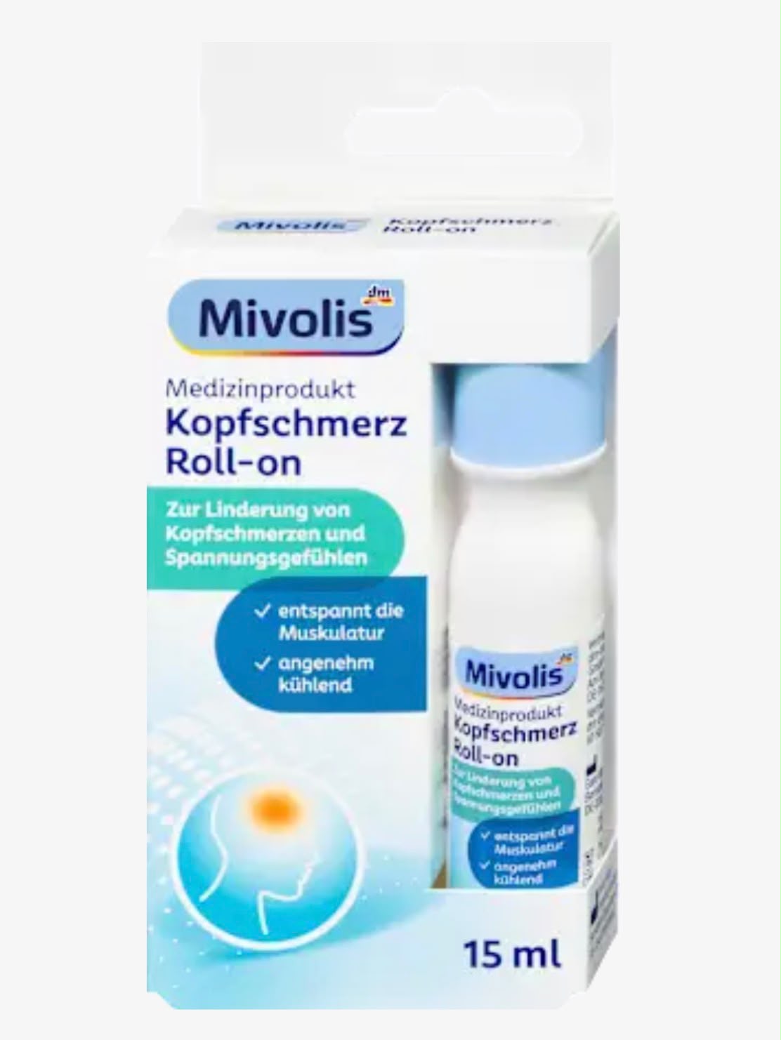 Mivolis Headache roll-on, 15ml