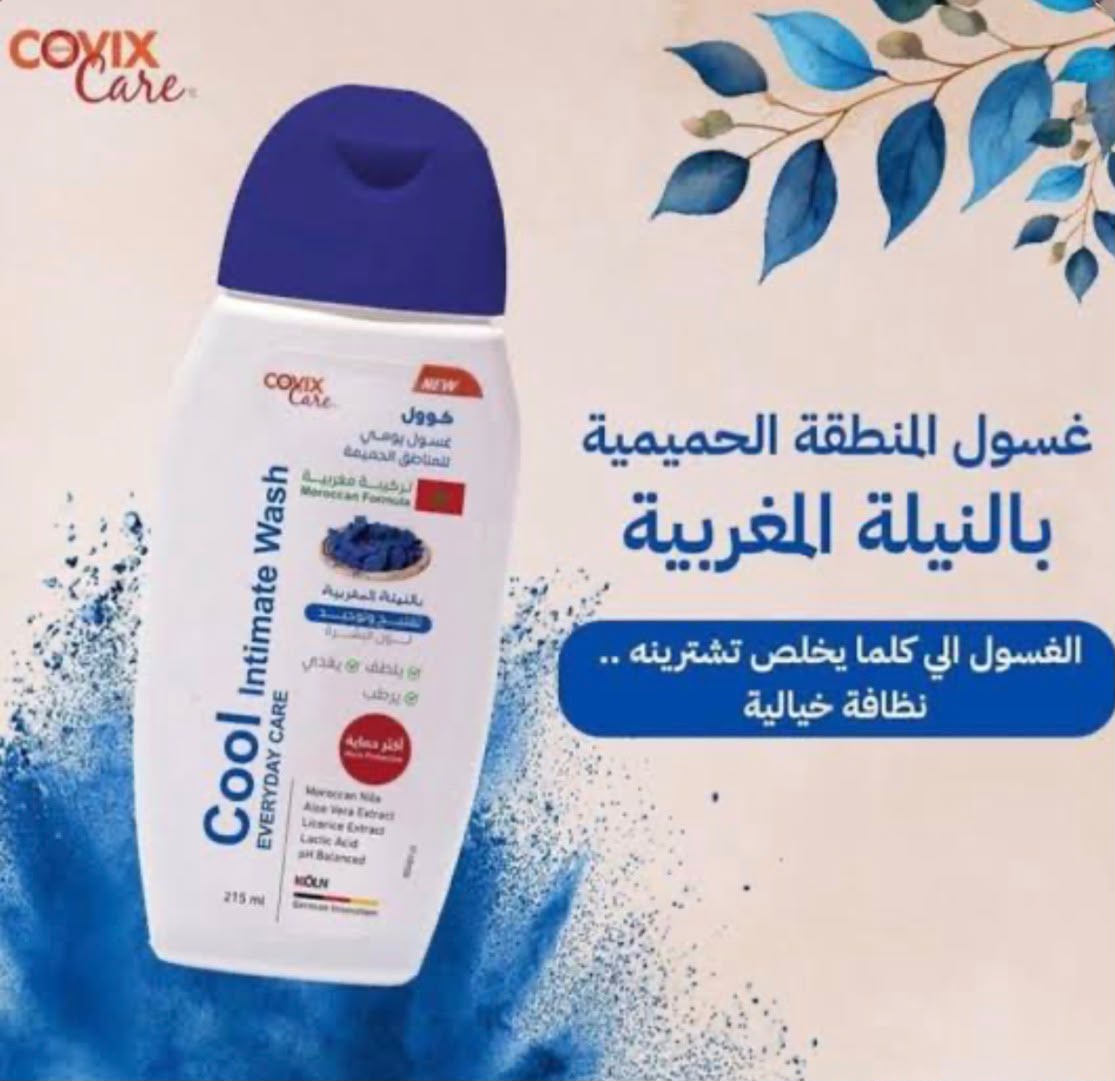 covix care Cool Intimate Wash Everyday Care With Morocan Nile 215ml