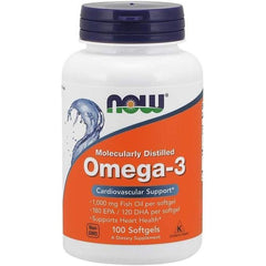 Now Omega-3 Fish Oil, 1000mg, 100 Softgels