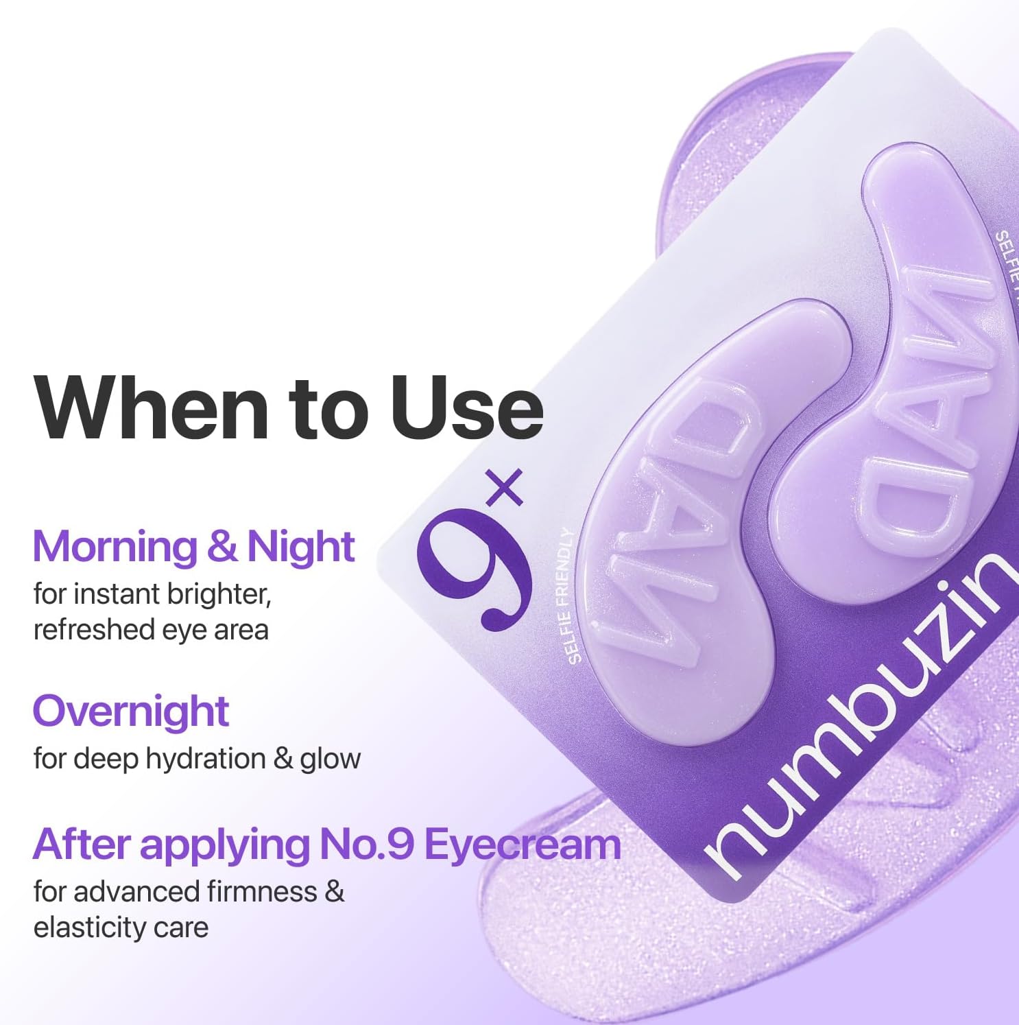 Numbuzin No.9 NAD+ Collagen Under Eye Patches (5pairs)