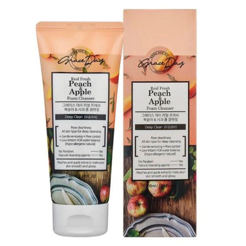 Grace Day Real Fresh Peach & Apple Foam Cleansing 100ml