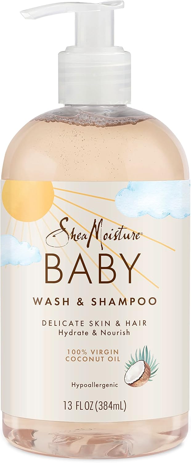 Shea Moisture Baby Wash & Shampoo 100% Virgin Coconut Oil 384ml