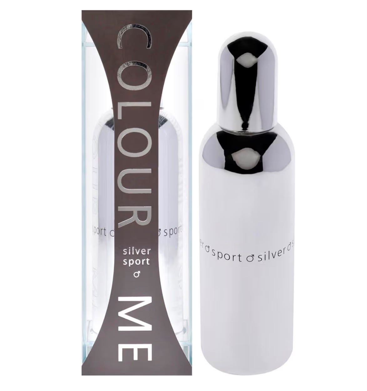 Colour Me Silver Sport Eau De Perfume For Men 100ml