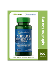 Puritan'S Pride Spirulina Blue-Green Algae 500mg 100 Tablets