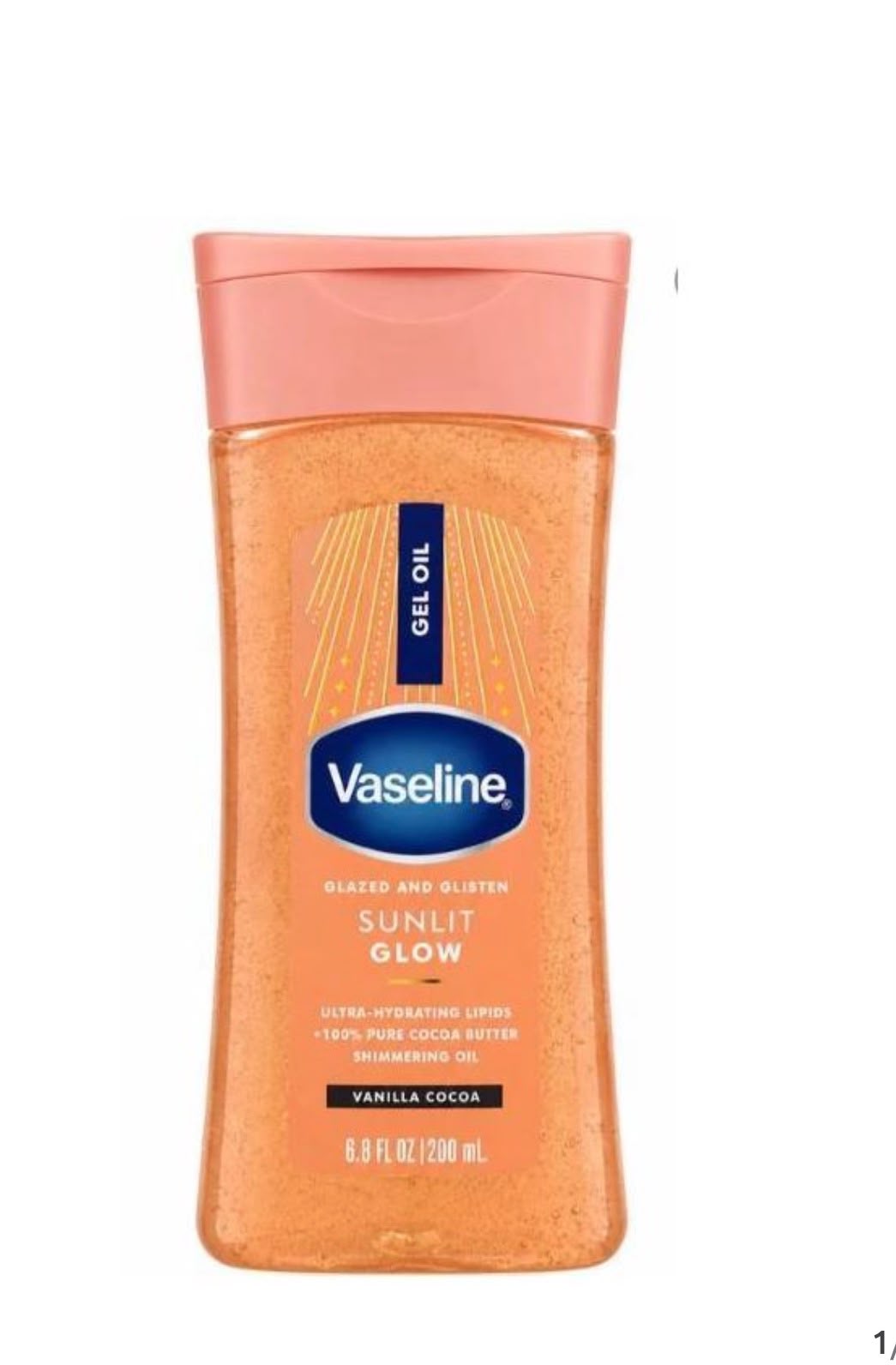 Vaseline Glazed & Glisten Sunlit Glow Body Gel Oil 200ml